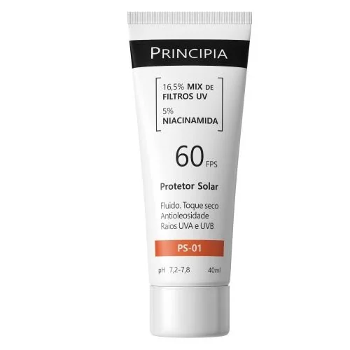 Bisnaga do protetor solar Principia PS-01 FPS 60, 40 ml